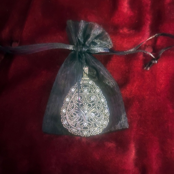 Large Sliver Tone Pendant with Crystals - Picture 2 of 6